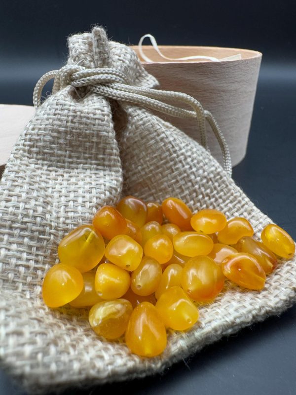 Natural Butterscotch Baltic Amber Beads: Polished DIY Jewelry Making