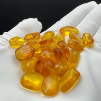 Honey Golden Baltic Amber Beads, Polished, 5-12mm