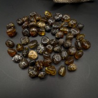 Polished Baltic Amber Beads with Inclusions, 50-100g