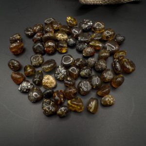 Polished Baltic Amber Beads with Inclusions: Jewelry Making