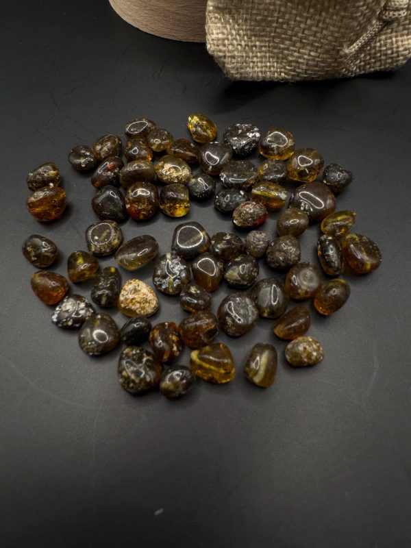 Polished Baltic Amber Beads with Inclusions: Jewelry Making