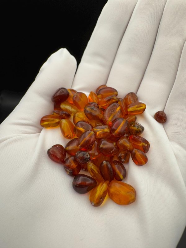 Polished Baltic Amber Beads: Cognac Brown, DIY Jewelry Making