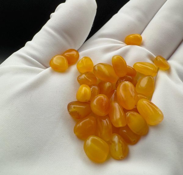 Natural Butterscotch Baltic Amber Beads: Polished DIY Jewelry Making