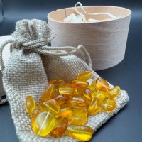 Honey Golden Baltic Amber Beads, Polished, 5-12mm