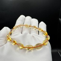 Baltic Amber Bracelet with Insect Inclusion Bead, 5.3g