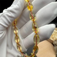 Baltic Amber Bracelet with Insect Inclusion Bead, 5.3g
