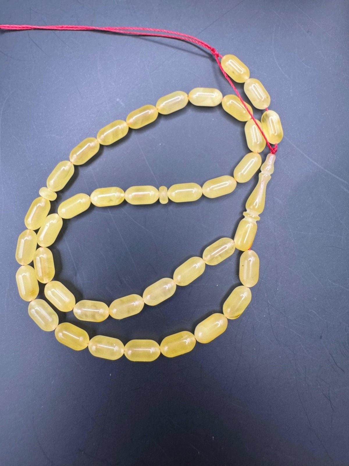 il_fullxfull.6984754031_7qts.jpg Natural Amber Travel Tasbih, 33 Beads, Golden Yellow