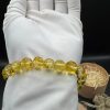 Baltic Amber Bracelet: Honey Yellow Faceted Beads