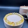 Baltic Amber Bracelet: Honey Yellow Faceted Beads