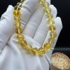 Baltic Amber Bracelet: Honey Yellow Faceted Beads