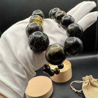Chunky Dark Cognac Baltic Amber Necklace, 128g