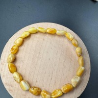 il_fullxfull.7075432388_551y.jpg Landscape Baltic Amber Bracelet, Creamy Yellow, 5mm, 3.5g