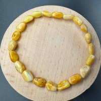 il_fullxfull.7075435848_nytb.jpg Landscape Baltic Amber Bracelet, Creamy Yellow, 5mm, 3.5g