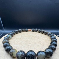 Chunky Dark Cognac Baltic Amber Necklace, 128g