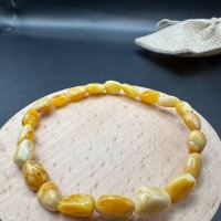 il_fullxfull.7123372595_aewg.jpg Landscape Baltic Amber Bracelet, Creamy Yellow, 5mm, 3.5g