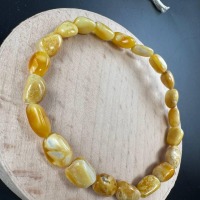 il_fullxfull.7123372603_4sto.jpg Landscape Baltic Amber Bracelet, Creamy Yellow, 5mm, 3.5g