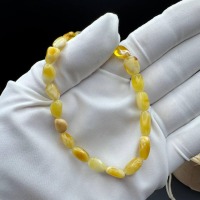 Milk Ivory and Honey Baltic Amber Bracelet, 4g