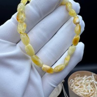 Milk Ivory and Honey Baltic Amber Bracelet, 4g