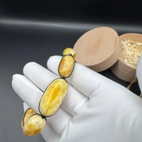 il_fullxfull.7280407390_ho4t.jpg Landscape Baltic Amber Bracelet, Creamy White, Adjustable, 15.5g