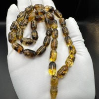 Baltic Amber Misbaha, 33 Honey Cognac Beads, 28g