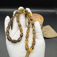 Baltic Amber Misbaha, 33 Honey Cognac Beads, 28g