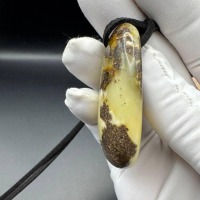 il_fullxfull.7374951648_oii6.jpg Creamy Yellow and Brown Baltic Amber Pendant, 55mm, 17.5g
