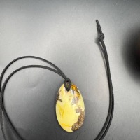 il_fullxfull.7374951652_5z4l.jpg Creamy Yellow and Brown Baltic Amber Pendant, 55mm, 17.5g