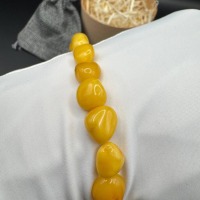 il_fullxfull.7409390950_q33w.jpg Honey Baltic Amber Bracelet, Milky Yellow Beads, 8g