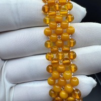 Vintage Multistrand Baltic Amber Bracelet, Butterscotch, 8.5g