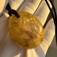 il_fullxfull.7449908813_7wwm.jpg Polished Honey Baltic Amber Pendant, 37mm, 12g