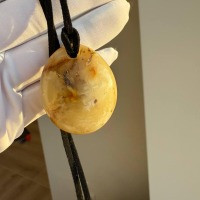 il_fullxfull.7449908819_irn4.jpg Polished Honey Baltic Amber Pendant, 37mm, 12g
