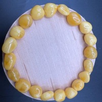 il_fullxfull.7457304779_hxcw.jpg Honey Baltic Amber Bracelet, Milky Yellow Beads, 8g