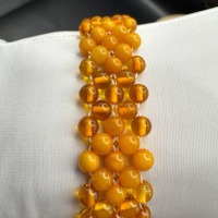 Vintage Multistrand Baltic Amber Bracelet, Butterscotch, 8.5g