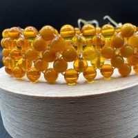 Vintage Multistrand Baltic Amber Bracelet, Butterscotch, 8.5g