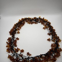 Cognac Baltic Amber Beaded Necklace, 75cm, 95g