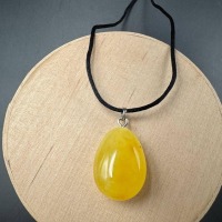 il_fullxfull.7469209446_co2s.jpg Milky Butterscotch Baltic Amber Teardrop Pendant, 3.7g