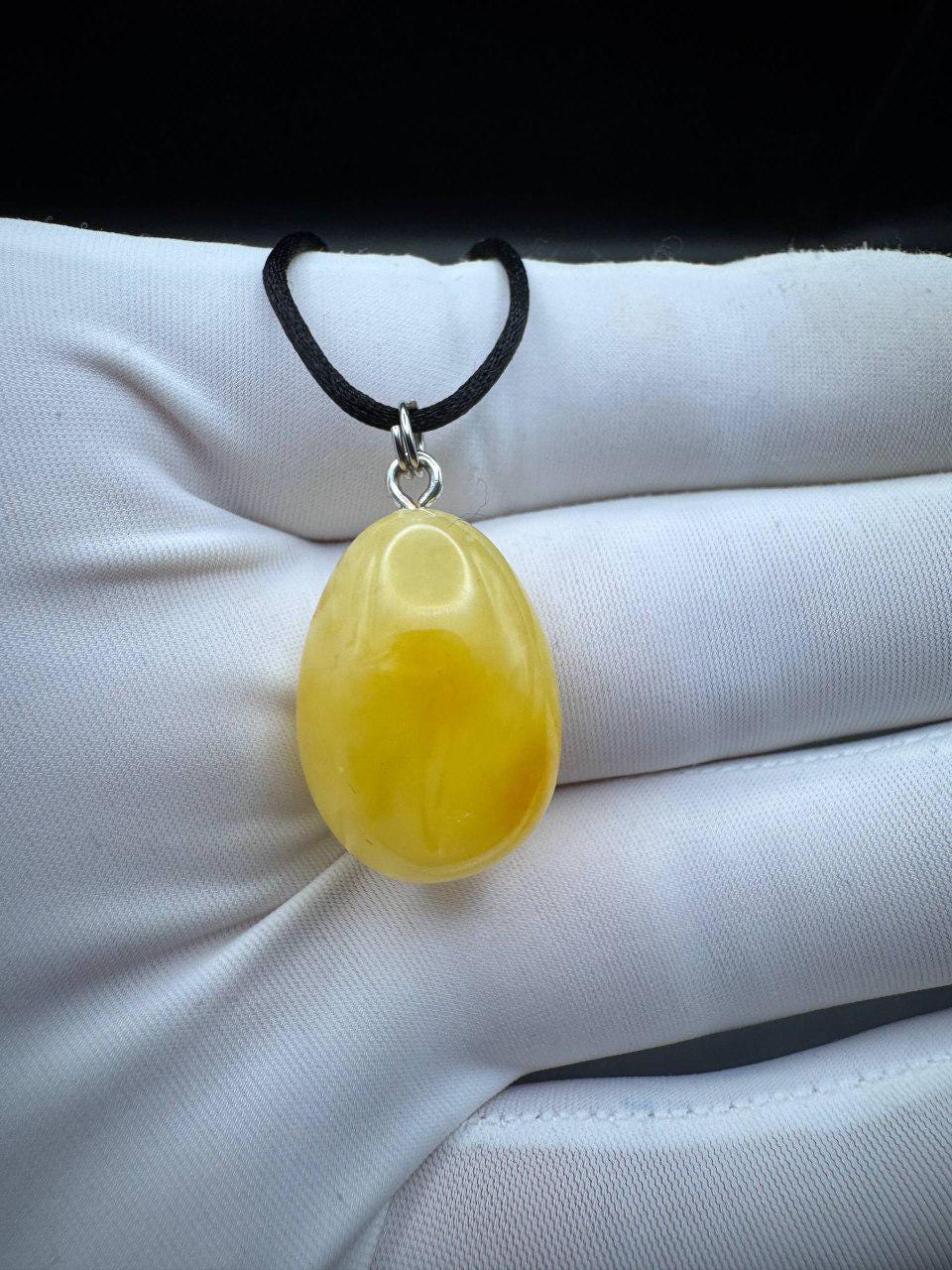 il_fullxfull.7469209454_1kvk.jpg Milky Butterscotch Baltic Amber Teardrop Pendant, 3.7g