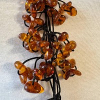 Cognac Baltic Amber Beaded Necklace, 75cm, 95g
