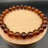 Natural Vintage Baltic Amber Bracelet, Honey Cognac Amber
