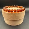 Natural Vintage Baltic Amber Bracelet, Honey Cognac Amber