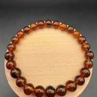 il_fullxfull.7543318638_na0j.jpg Vintage Honey Cognac Baltic Amber Bracelet, 8mm Beads, 7.5g