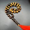 Pressed Baltic Amber Tasbih, Islamic Prayer Beads, 33 Beads