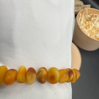 Raw Honey Baltic Amber Nugget Bracelet, 10g