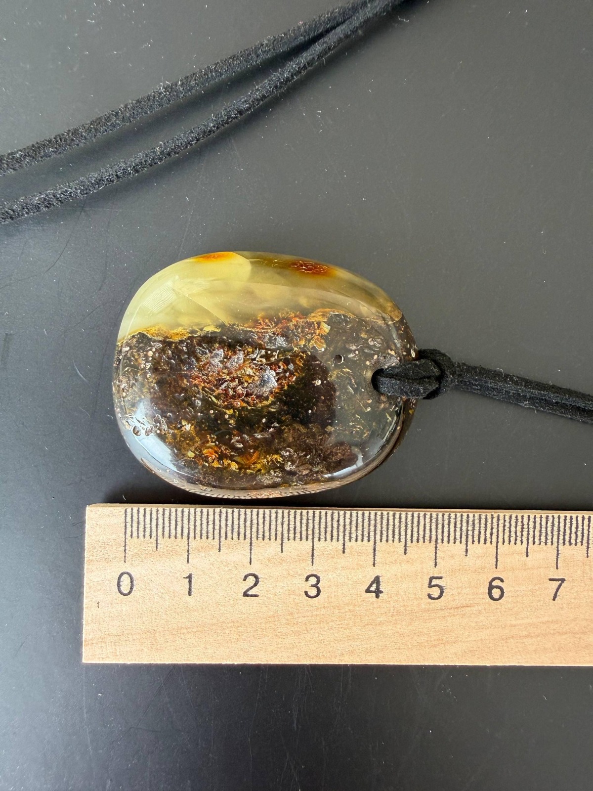 il_fullxfull.7737183720_tb8k.jpg Large Honey Cognac Baltic Amber Pendant, 46mm, 22g