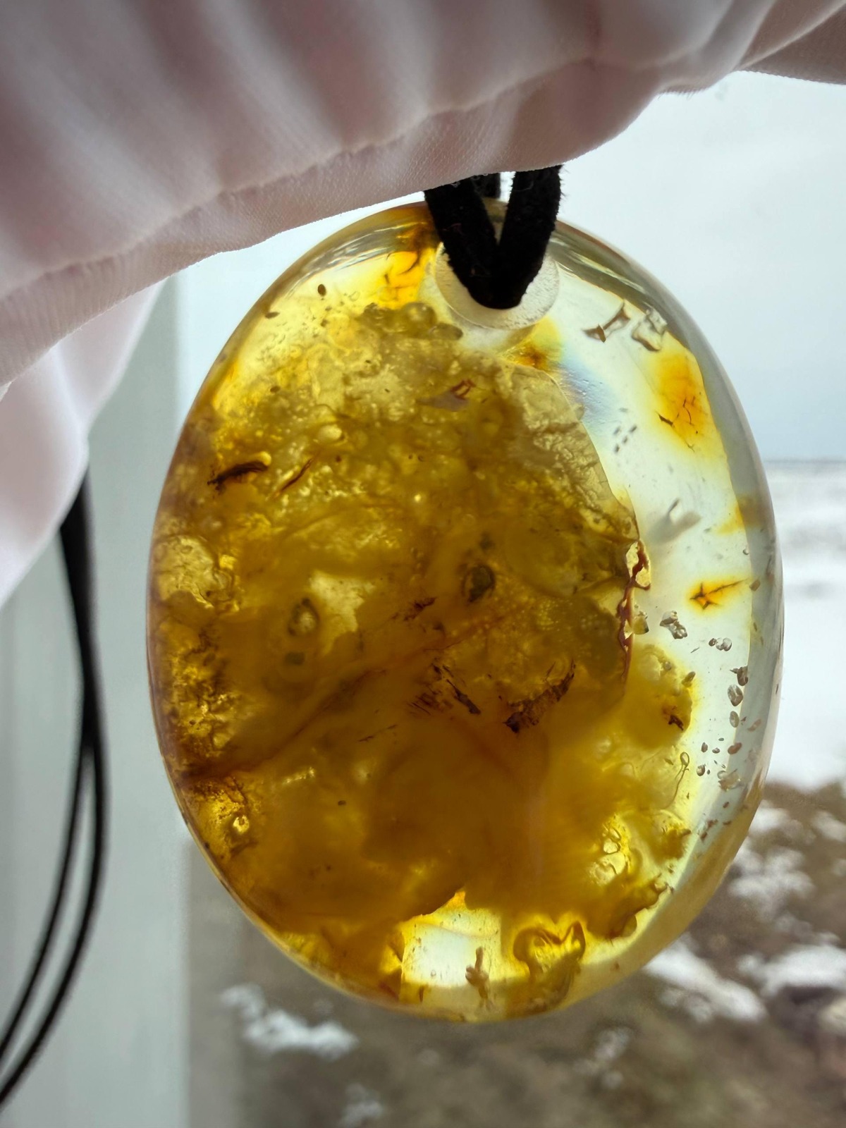 il_fullxfull.7739129860_p6nl.jpg Honey Cognac Baltic Amber Statement Pendant, 42mm, 15g