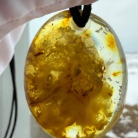 il_fullxfull.7739129860_p6nl.jpg Honey Cognac Baltic Amber Statement Pendant, 42mm, 15g