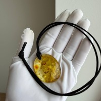 il_fullxfull.7739129862_fqnv.jpg Honey Cognac Baltic Amber Statement Pendant, 42mm, 15g