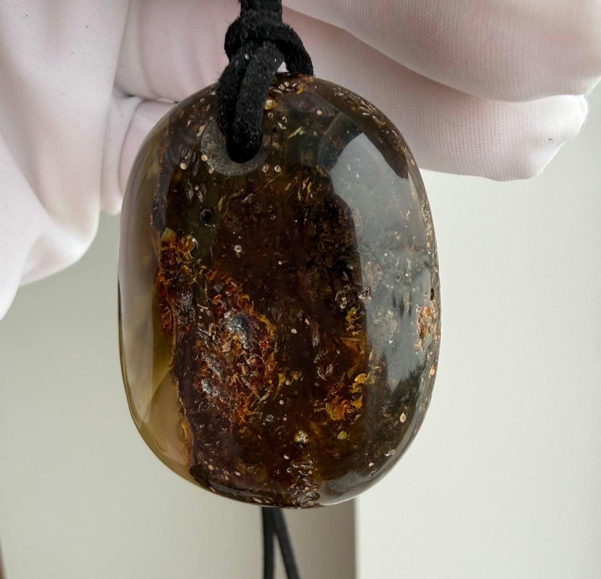 il_fullxfull.7785142167_lsic.jpg Large Honey Cognac Baltic Amber Pendant, 46mm, 22g