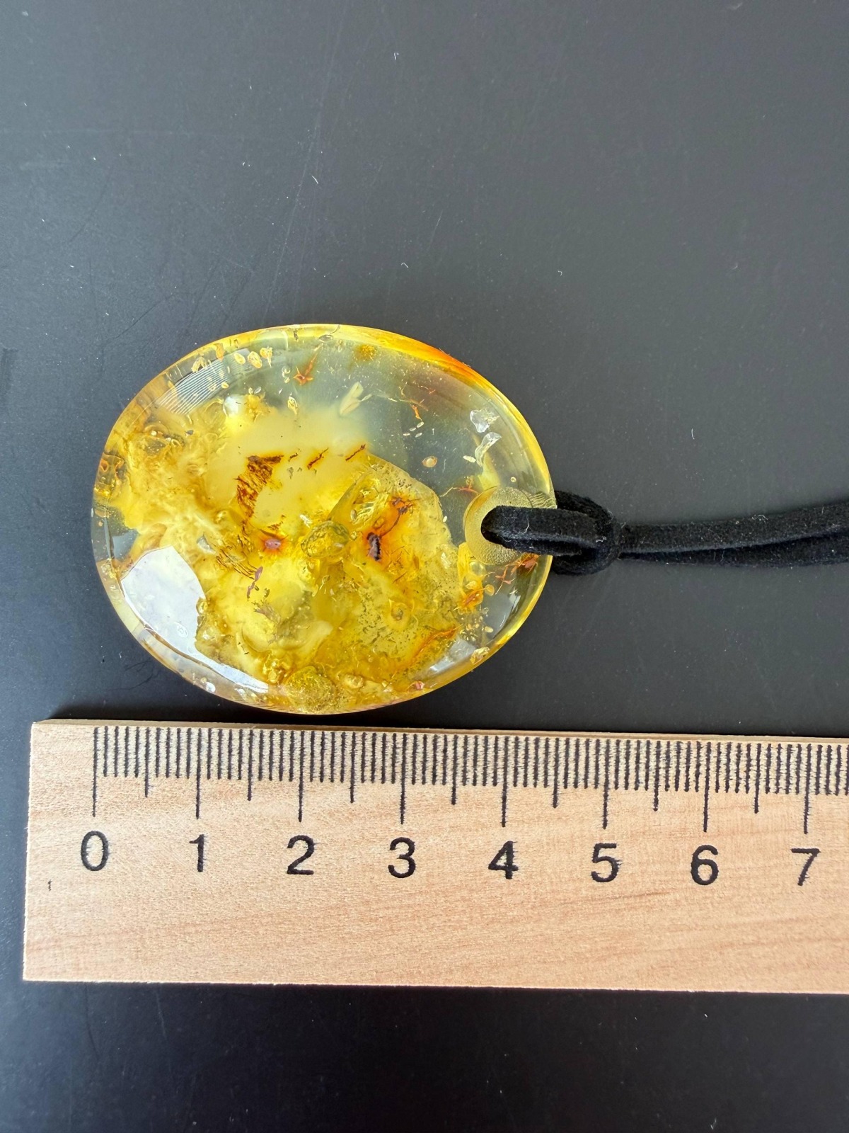 il_fullxfull.7787085437_6up8.jpg Honey Cognac Baltic Amber Statement Pendant, 42mm, 15g