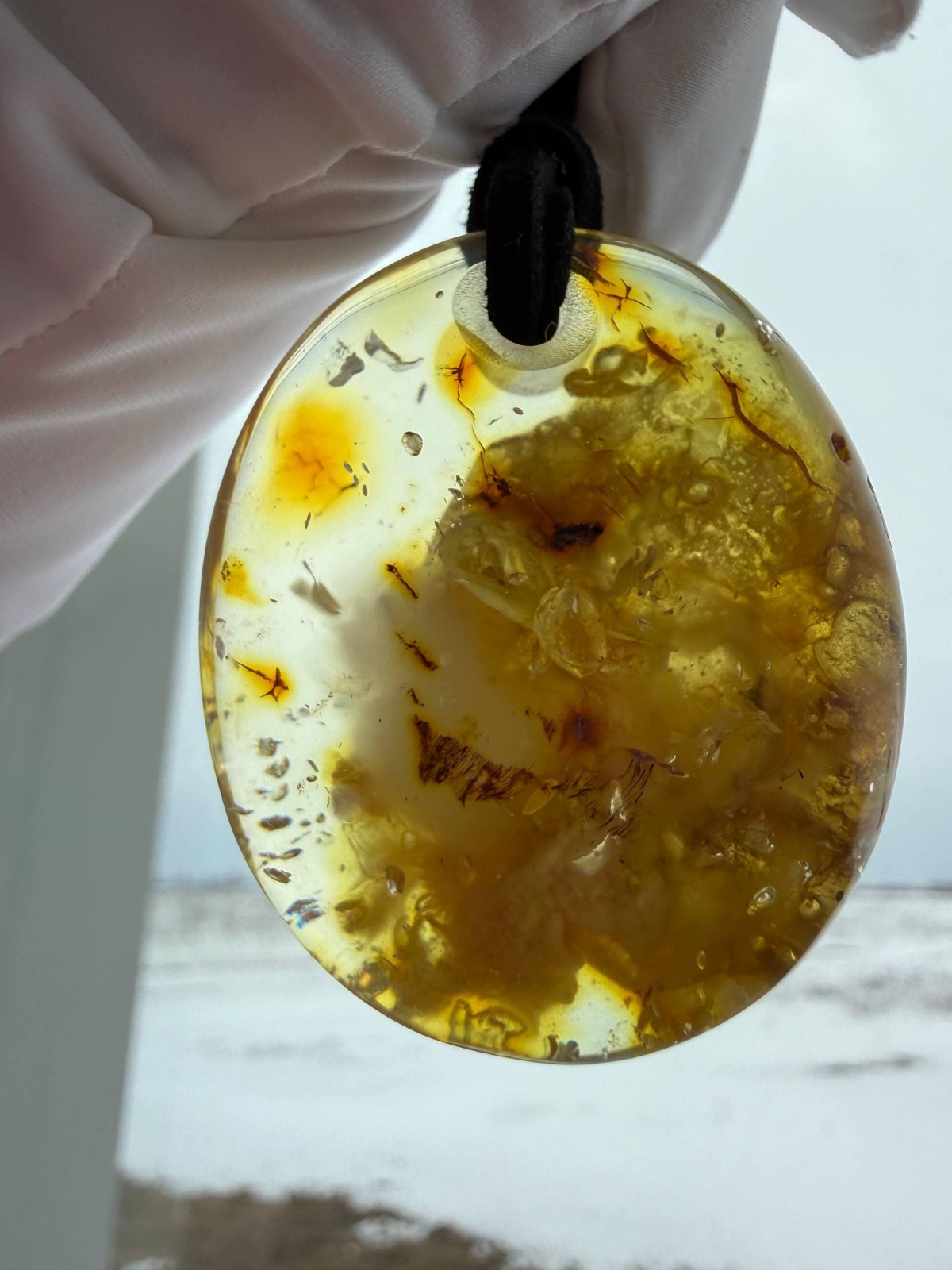 il_fullxfull.7787085443_8n4e.jpg Honey Cognac Baltic Amber Statement Pendant, 42mm, 15g